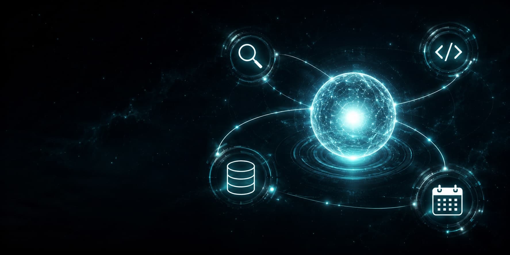 Diagram showing an AI agent calling external tools and APIs