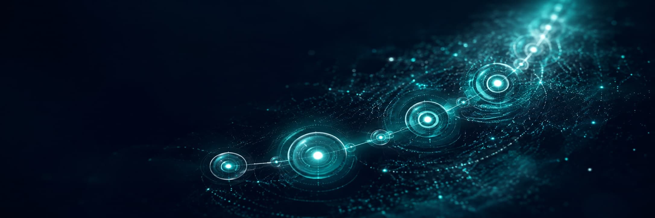 University AI campus with abstract neural network background