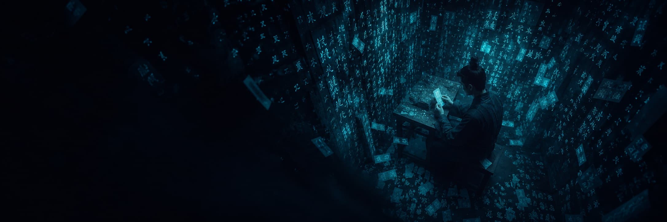 Conceptual illustration of The Chinese Room