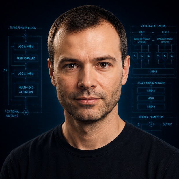 Portrait of Andrej Karpathy