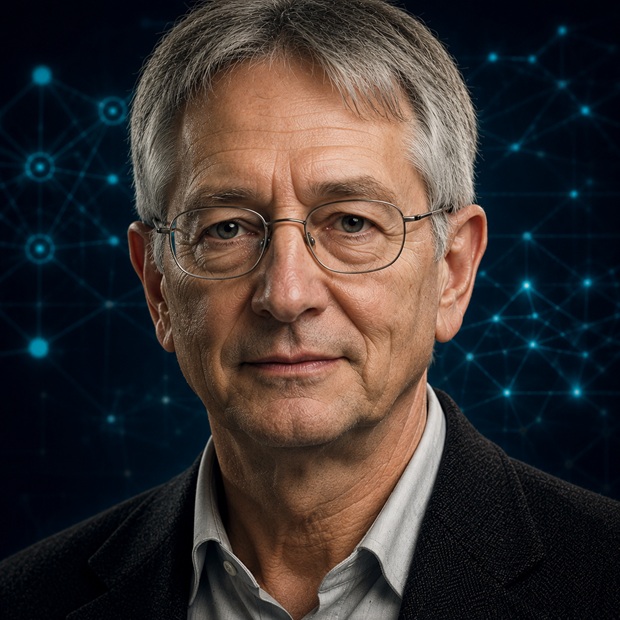 Portrait of Geoffrey Hinton